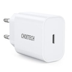 Choetechi seinareisilaadija USB Type C 20W Power Delivery 3A valge (Q5004) hind ja info | Laadijad mobiiltelefonidele | hansapost.ee