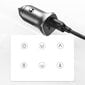 Ugreen USB Car Charger Type C / USB 24W Power Delivery Quick Charge gray (30780) цена и информация | Laadijad mobiiltelefonidele | hansapost.ee