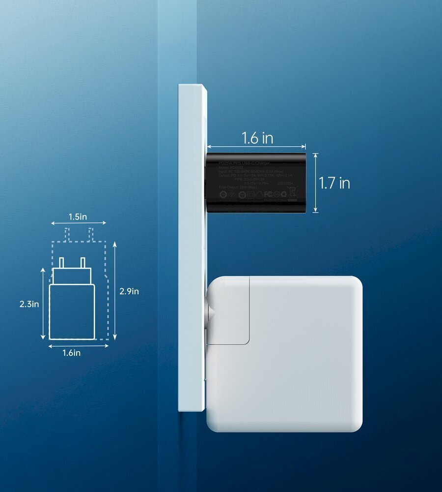 Choetechi kiire USB-tüüpi C laadija 25 W PPS PD must (PD6003) hind ja info | Laadijad mobiiltelefonidele | hansapost.ee