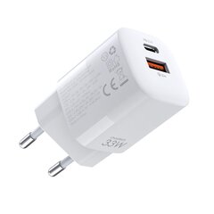 Choetech Fast USB seinalaadija USB Type C PD QC 33W valge (PD5006) hind ja info | Laadijad mobiiltelefonidele | hansapost.ee