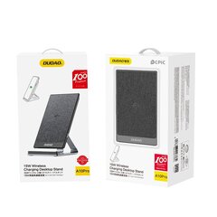 Dudao Fast Wireless Charger With 15W Aluminum Stand Black (A10Pro) цена и информация | Зарядные устройства для телефонов | hansapost.ee