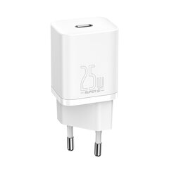 Ładowarka sieciowa Baseus Super Si Quick Charger 1C 25W (white) цена и информация | Зарядные устройства для телефонов | hansapost.ee