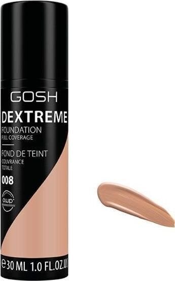 GOSH Dextreme Full Coverage jumestuskreem 30 ml, 008 Golden hind ja info | Jumestuskreemid ja puudrid | hansapost.ee