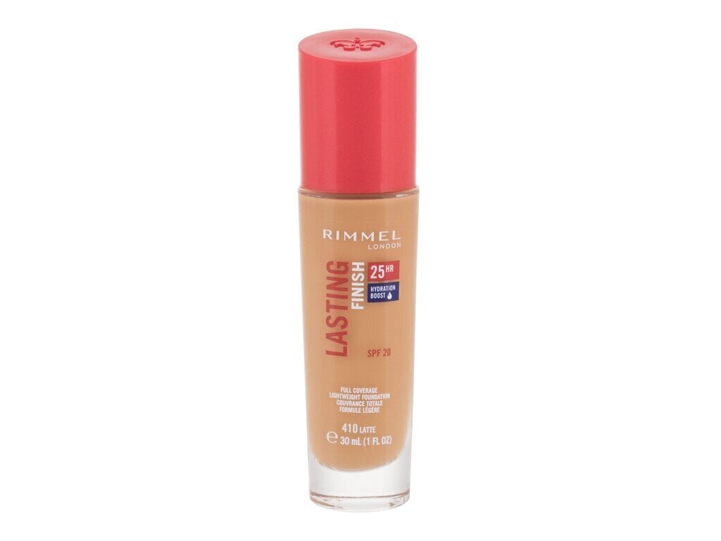 Rimmel London Lasting Finish 25H jumestuskreem 30 ml, 410 Latte цена и информация | Jumestuskreemid ja puudrid | hansapost.ee