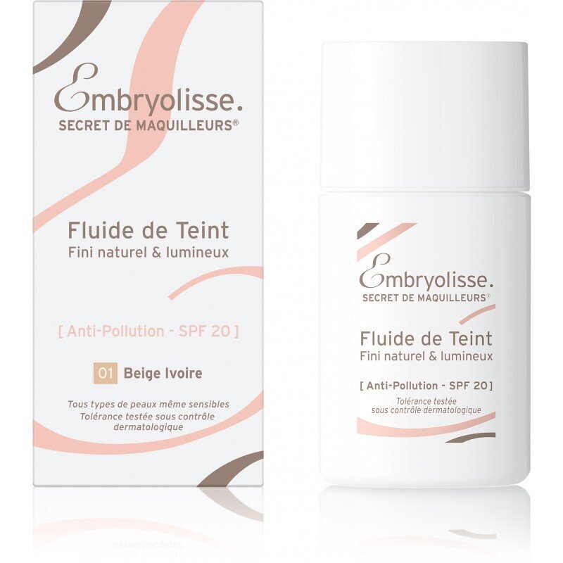 Embryolisse Secret De Maquilleurs Fluide De Teint jumestuskreem 30 ml, 01 Ivory Beige цена и информация | Jumestuskreemid ja puudrid | hansapost.ee