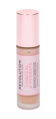 Peitev ja niisutav jumestuskreem Makeup Revolution London Conceal & Hydrate Make up 23 ml, F5 цена и информация | Пудры, базы под макияж | hansapost.ee