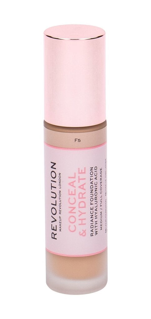 Peitev ja niisutav jumestuskreem Makeup Revolution London Conceal & Hydrate Make up 23 ml, F5 цена и информация | Jumestuskreemid ja puudrid | hansapost.ee