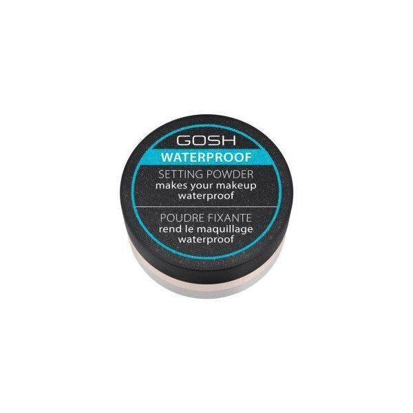 GOSH Waterproof Setting Powder viimistluspuuder 7 g, 01 Transparent цена и информация | Jumestuskreemid ja puudrid | hansapost.ee