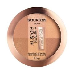 Bourjois Always Fabulous Bronzing Powder pruunistav puuder 9 g, 001 Medium цена и информация | Бронзеры (бронзаторы), румяна | hansapost.ee