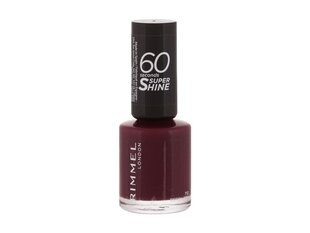 Rimmel London 60 Seconds Super Shine küünelakk 8 ml, 712 Berry Pop цена и информация | Лаки для ногтей, укрепители для ногтей | hansapost.ee