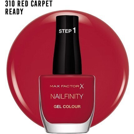 Max Factor Nailfinity küünelakk 12 ml, 310 Red Carpet Ready цена и информация | Küünelakid ja küünelakieemaldajad | hansapost.ee