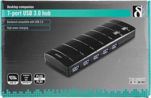 Концентратор Deltaco USB 3.0 цена и информация | Адаптеры и USB-hub | hansapost.ee