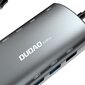 Dudao 11w1 multifunktsionaalne HUB USB Type C - USB Type C PD 60 W / HDMI / 3,5 mm mini pesa / 1x USB 2.0 / SD - micro SD kaardilugeja / VGA / RJ45 / 3x USB 3.2 Gen 1 hall (A15Pro hall) hind ja info | USB adapterid ja jagajad | hansapost.ee