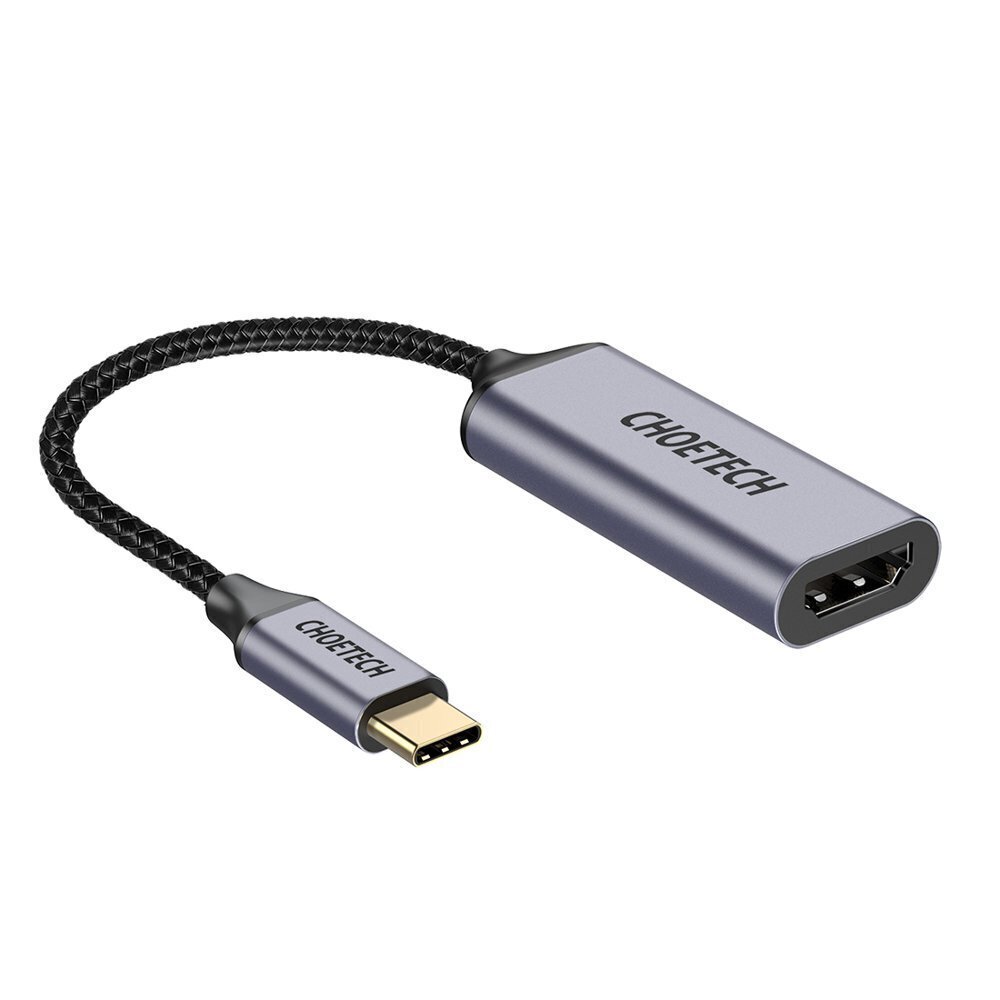 Choetech unidirectional cable adapter HUB USB Type C (male) to HDMI (female) 4K 60Hz gray (HUB-H10) цена и информация | USB adapterid ja jagajad | hansapost.ee