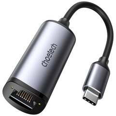 Choietechi väline USB-võrgukaart tüüp C – RJ45 2,5 Gbps hall (HUB-R02 hall) hind ja info | USB adapterid ja jagajad | hansapost.ee