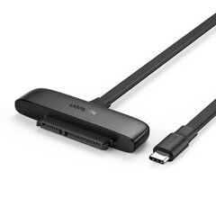 UGREEN USB-C 3.0 to 2.5-Inch SATA Converter, OTG, 50cm (black) цена и информация | Адаптеры и USB-hub | hansapost.ee