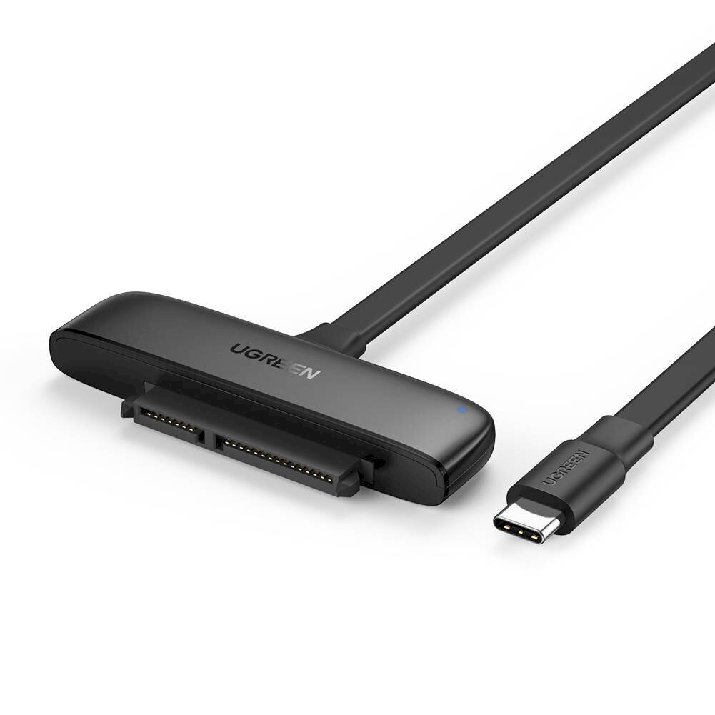UGREEN USB-C 3.0 to 2.5-Inch SATA Converter, OTG, 50cm (black) цена и информация | USB adapterid ja jagajad | hansapost.ee