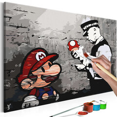 Tee ise maal - Mario (Banksy) hind ja info | Maalimiskomplektid numbrite järgi | hansapost.ee