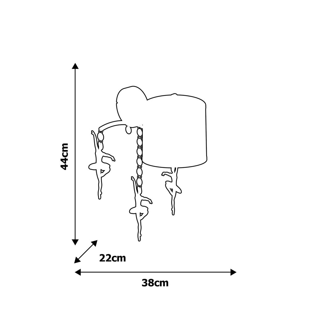 Milagro lastetoa seinavalgusti Balerina hind ja info | Lastetoa valgustid | hansapost.ee