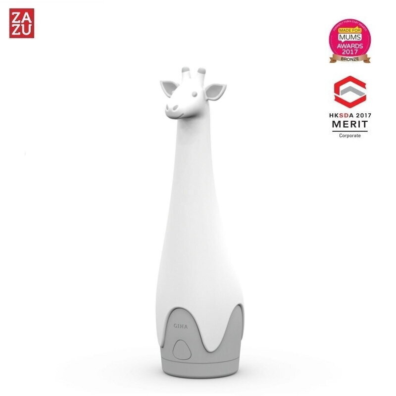 Zazu Gina Smart Giraffe - Night Lamp and Lantern with auto OFF function (after 10-30 min) for kids 3+ Grey hind ja info | Lastetoa valgustid | hansapost.ee