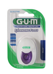 Зубная нить Expanding Floss 30м (расширяющаяся) GUM® (2030) цена и информация | Для ухода за зубами | hansapost.ee