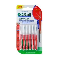 Interdentaal harjad 6 tk. G.U.M.® (1314) Travler 0,8 mm price and information | Toothbrushes, toothpastes and mouthwashes | hansapost.ee