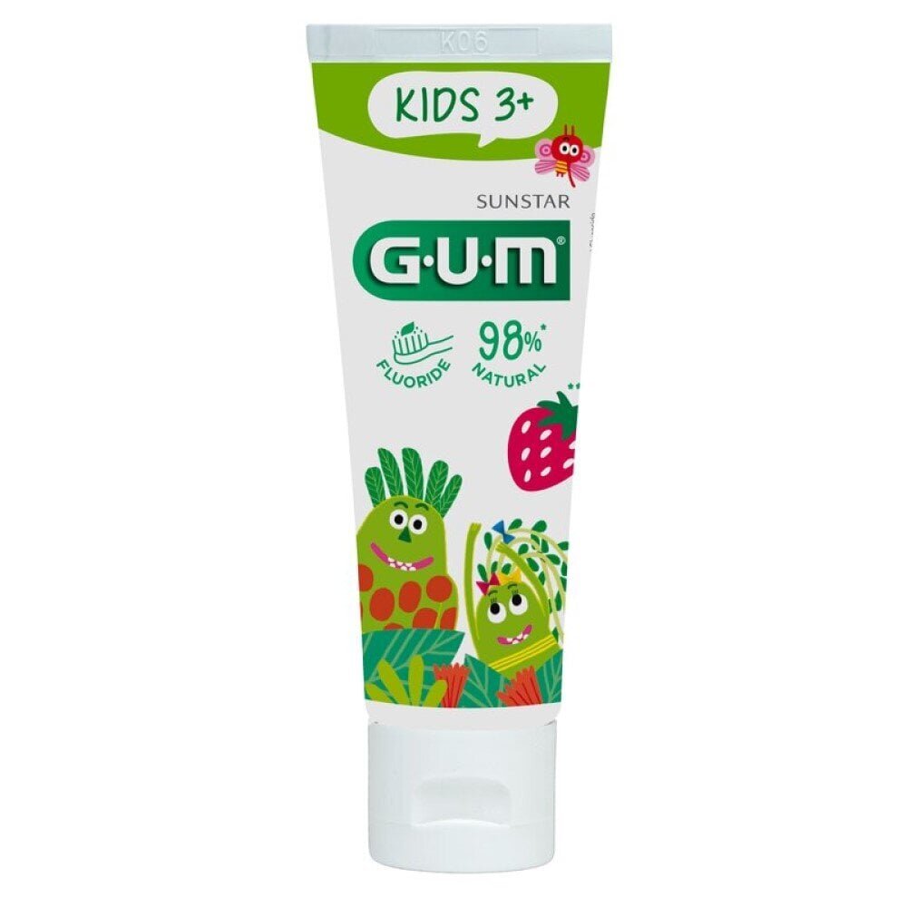 Hambapasta Kids3+, 50 ml GUM® 3000 цена и информация | Hambaharjad, hampapastad ja suuloputusvedelikud | hansapost.ee