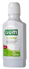 Suuloputusvesi ActiVital koos Q10 ja granaatõunaga 300ml GUM hind ja info | Sunstar Gum Parfüümid, lõhnad ja kosmeetika | hansapost.ee