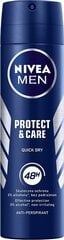 Nivea Men Protect & Care spreideodorant meestele 250 ml цена и информация | Дезодоранты | hansapost.ee