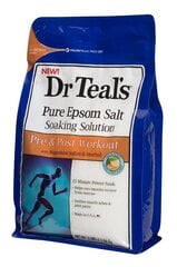 Vannisool Dr Teal's Pre & Post Workout with Magnesium Sulfate & Menthole 1,36 kg hind ja info | Dr Teal's Parfüümid, lõhnad ja kosmeetika | hansapost.ee