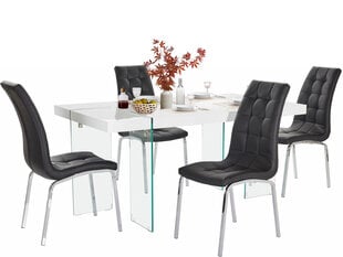 Комплект мебели для столовой Notio Living Trudy 160/Lila, черный цена и информация | Комплекты мебели для столовой | hansapost.ee