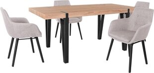 Комплект мебели для столовой Notio Living Sanchez 180 / Bradford, серый цена и информация | Комплекты мебели для столовой | hansapost.ee