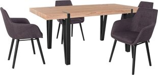 Комплект мебели для столовой Notio Living Sanchez 180 / Bradford, темно-серый цена и информация | Комплекты мебели для столовой | hansapost.ee