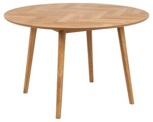 Söögilaud Nagano D120xH75cm, kalasaba tamm price and information | Kitchen tables, dining tables | hansapost.ee