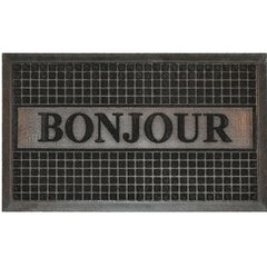 Дверной коврик Bonjour Black 45x75 см цена и информация | Придверные коврики | hansapost.ee