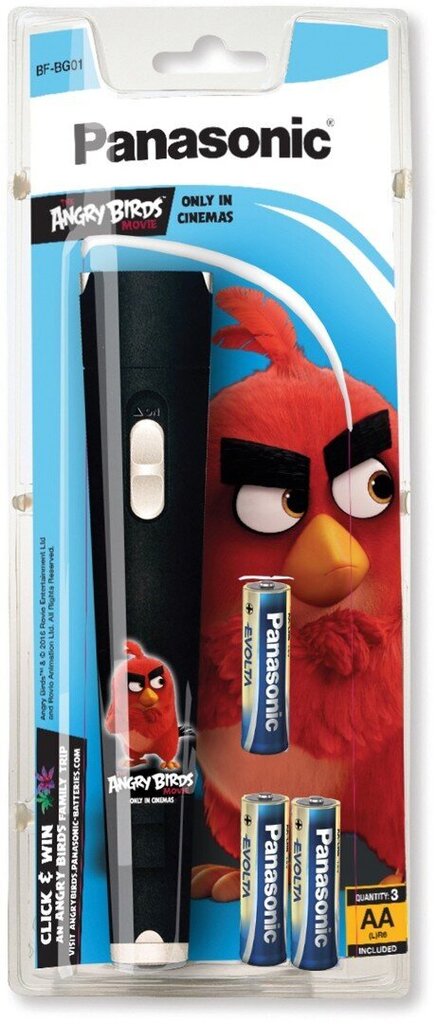 Panasonic taskulamp BF-BG01 Angry Birds цена и информация | Taskulambid, pealambid ja prožektorid | hansapost.ee