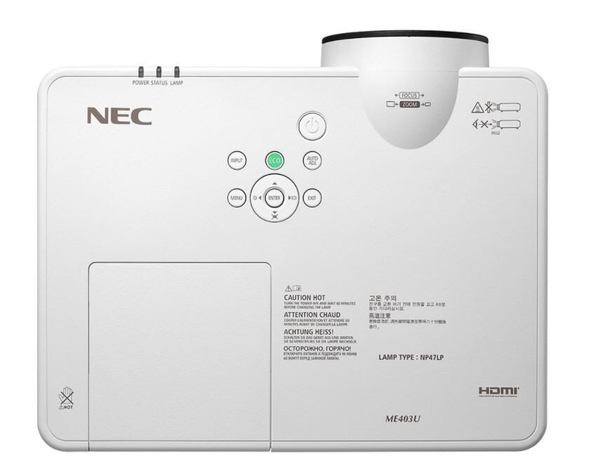 3LCD Full HD andmeprojektor NEC ME403U 4000ANSI : 60005221 hind ja info | Projektorid | hansapost.ee