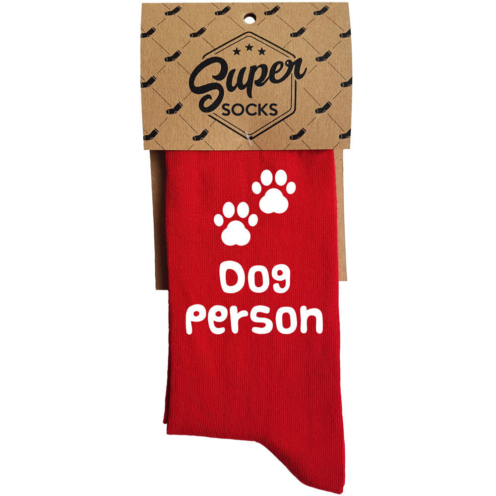 Sokid "Dog person" цена и информация | Lõbusad sokid | hansapost.ee