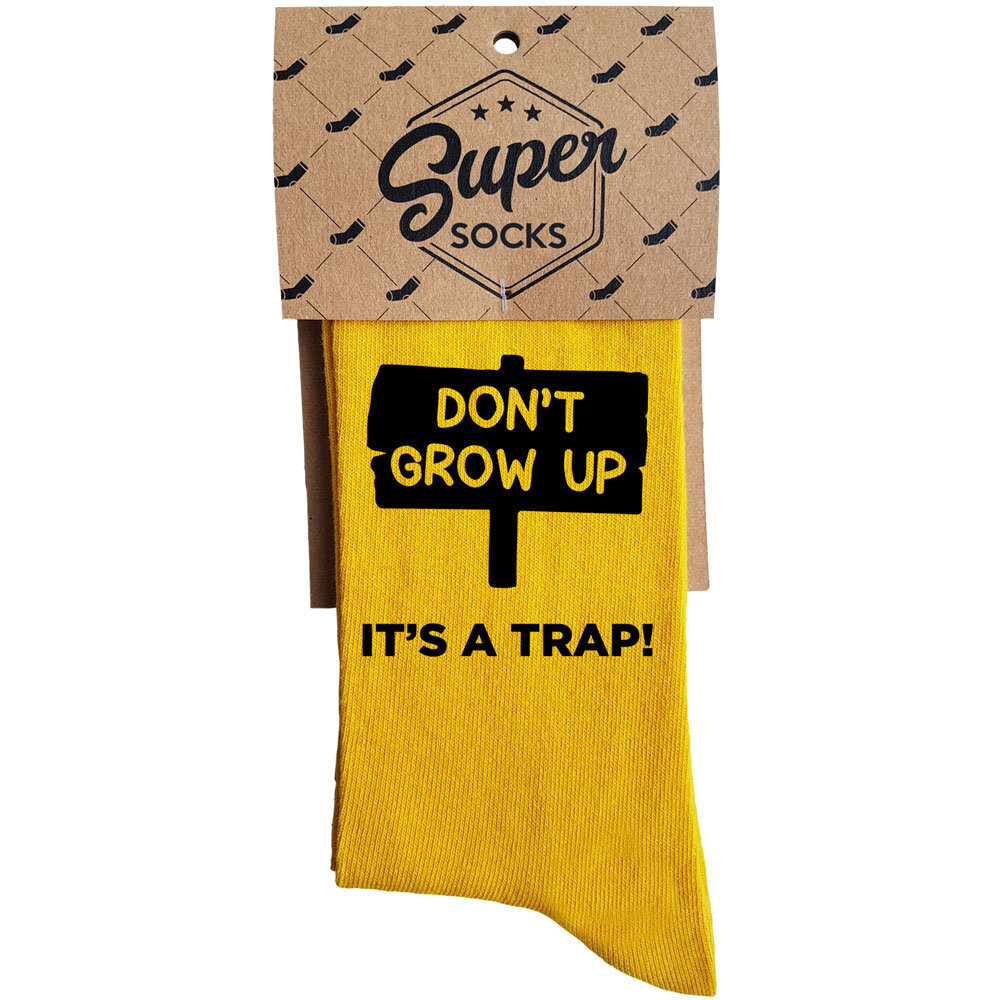 Sokid "Don't grow up" цена и информация | Lõbusad sokid | hansapost.ee