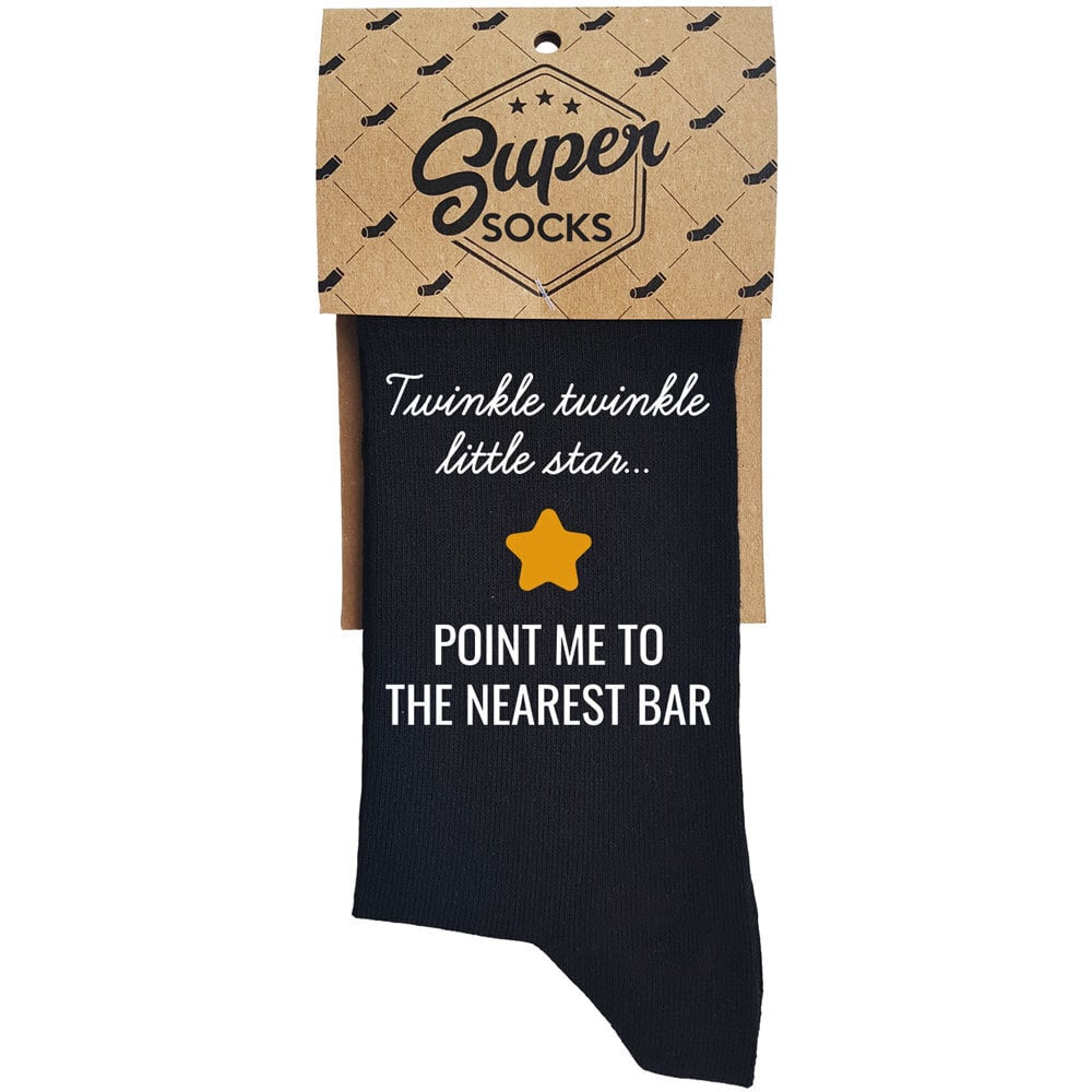 Sokid "Twinkle twinkle little star" hind ja info | Lõbusad sokid | hansapost.ee