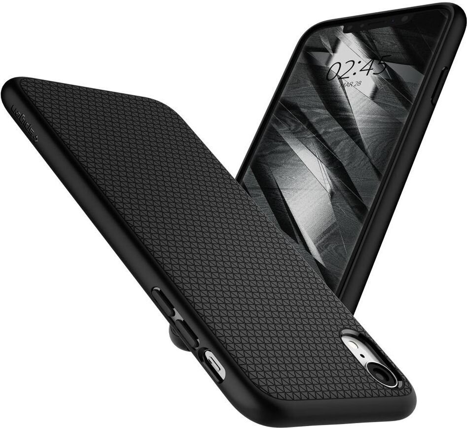 Spigen Liquid Air super elegant TPU back cover case for Apple iPhone XR Black цена и информация | Telefonide kaitsekaaned ja -ümbrised | hansapost.ee