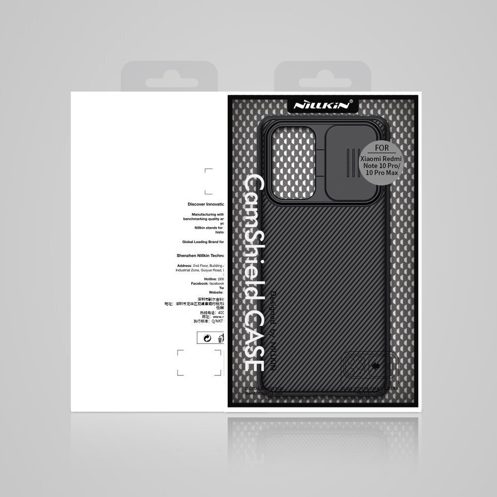 Nillkin CamShield Hard Case for Xiaomi Redmi Note 10 Pro Black цена и информация | Telefonide kaitsekaaned ja -ümbrised | hansapost.ee