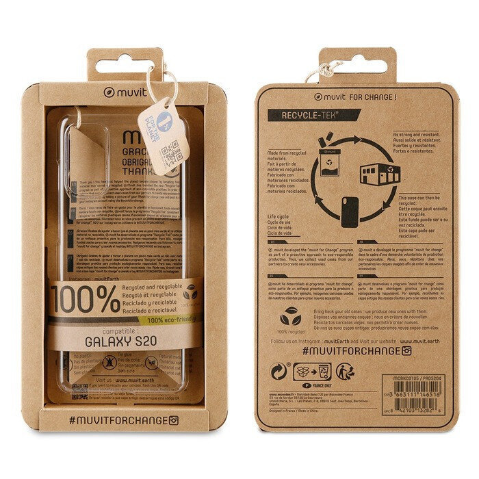 Samsung Galaxy S20 Recycletek Cover By Muvit Transparent hind ja info | Telefonide kaitsekaaned ja -ümbrised | hansapost.ee