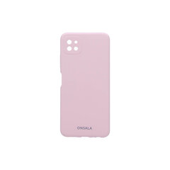 Samsung Galaxy A22 silikooniümbris Sand pink ONSALA : 664057 hind ja info | Telefonide kaitsekaaned ja -ümbrised | hansapost.ee
