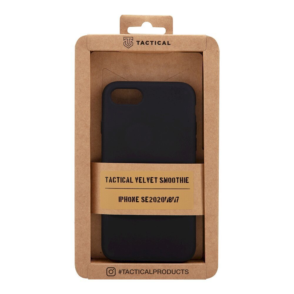 Telefoni ümbris Velvet Tactical sobib Apple iPhone 7 / 8 / SE 2020, must цена и информация | Telefonide kaitsekaaned ja -ümbrised | hansapost.ee