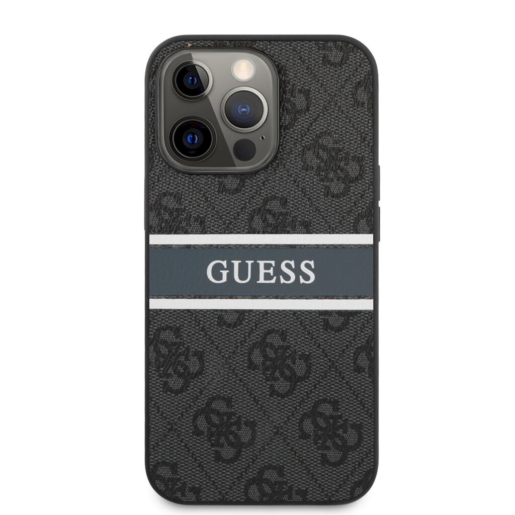 GUHCP13X4GDGR Guess PU 4G Printed Stripe Case for iPhone 13 Pro Max Grey цена и информация | Telefonide kaitsekaaned ja -ümbrised | hansapost.ee