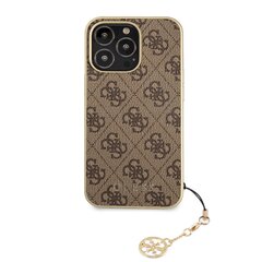 GUHCP13LGF4GBR Guess 4G Charms Cover for iPhone 13 Pro Brown hind ja info | Telefonide kaitsekaaned ja -ümbrised | hansapost.ee