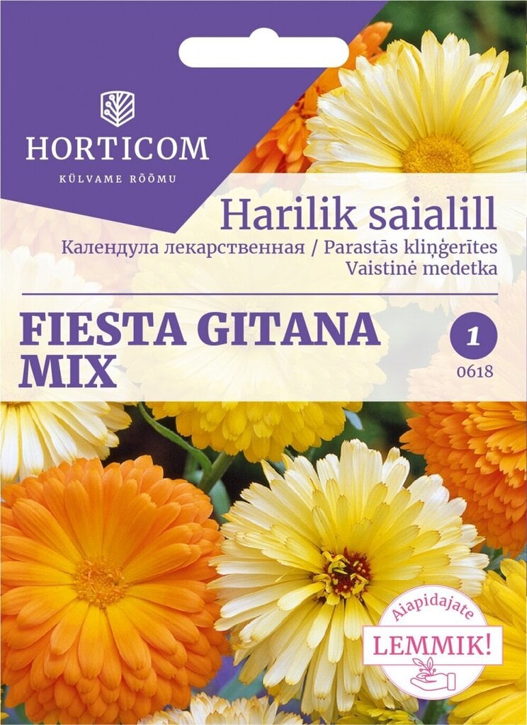 Harilik saialill Fiesta Gitana segu 2g цена и информация | Lilleseemned | hansapost.ee