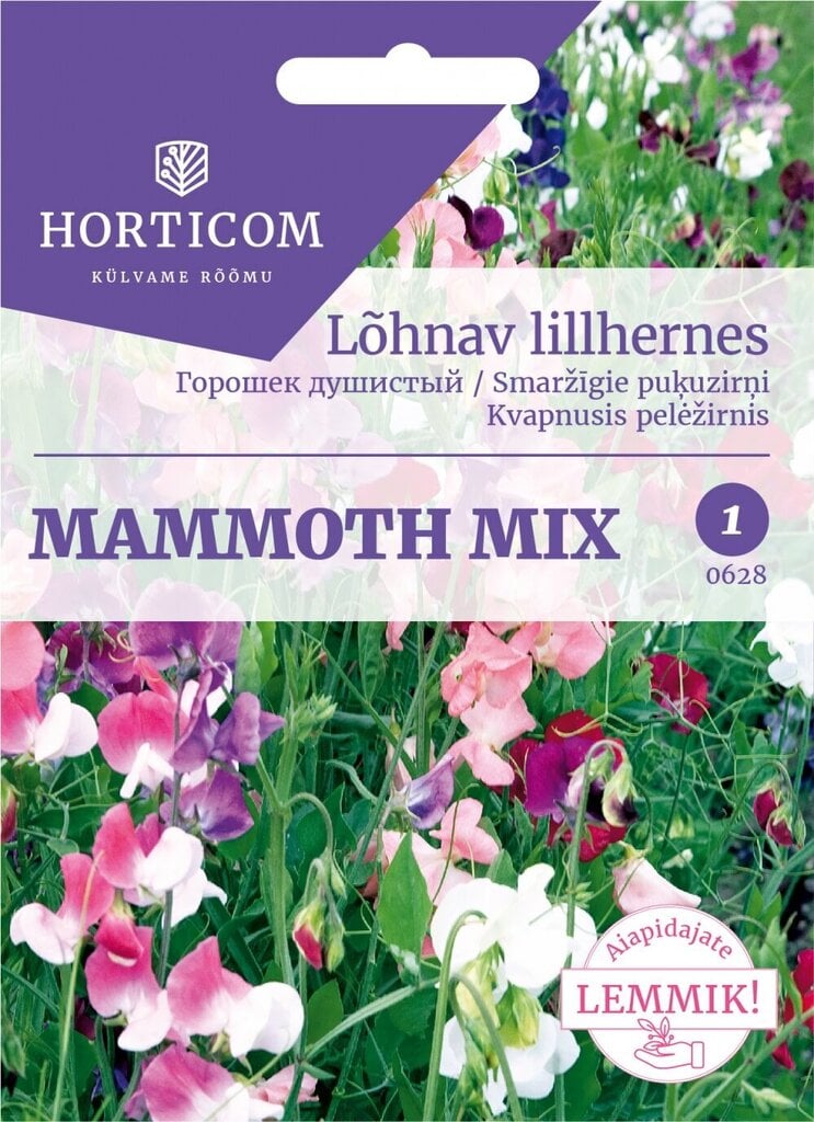 Lõhnav lillhernes Mammoth segu 5g hind ja info | Lilleseemned | hansapost.ee