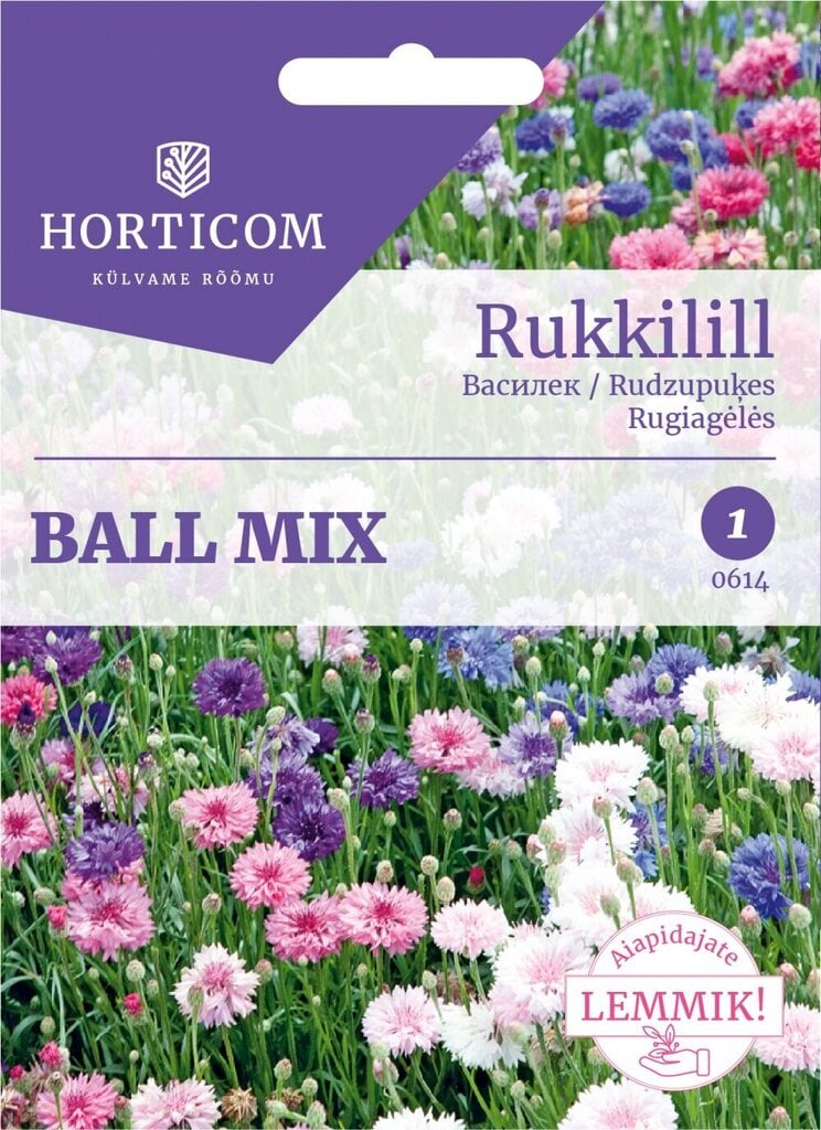 Rukkilill Ball segu 1g цена и информация | Lilleseemned | hansapost.ee